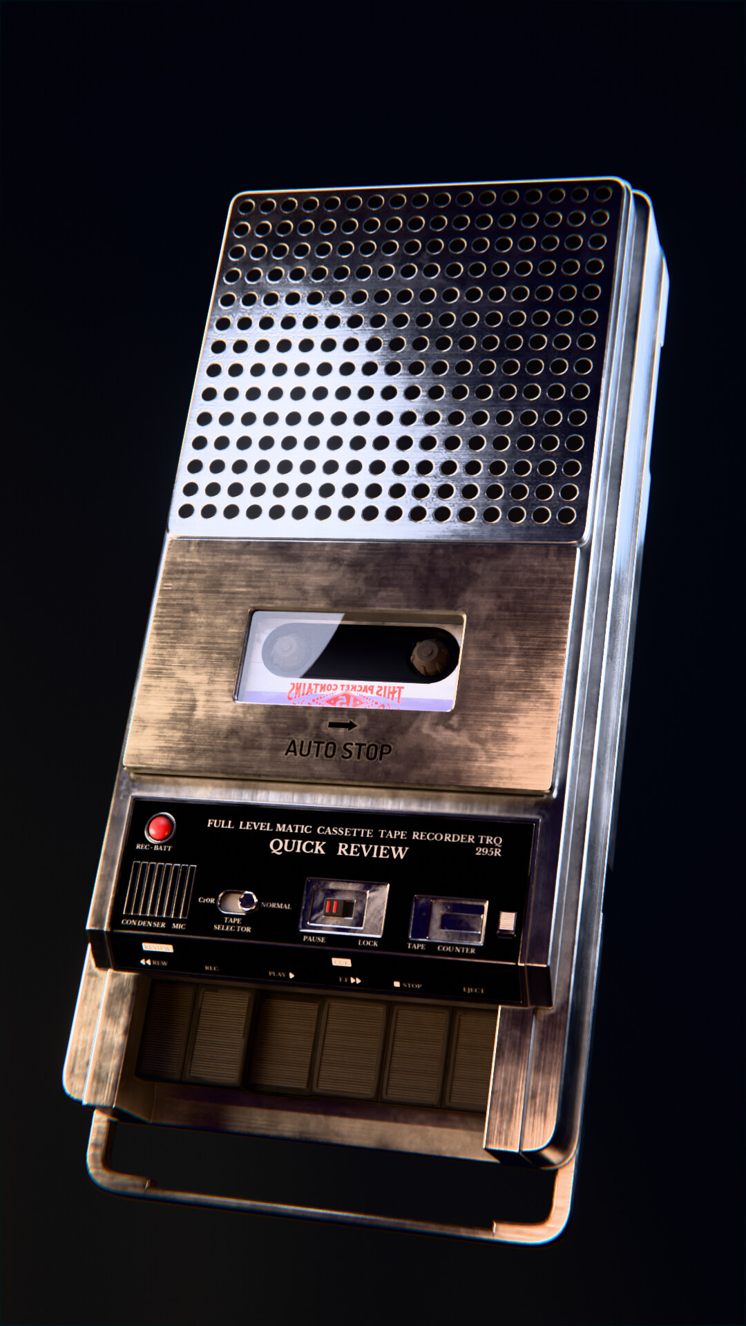 Rendu produit réalisée avec Blender.