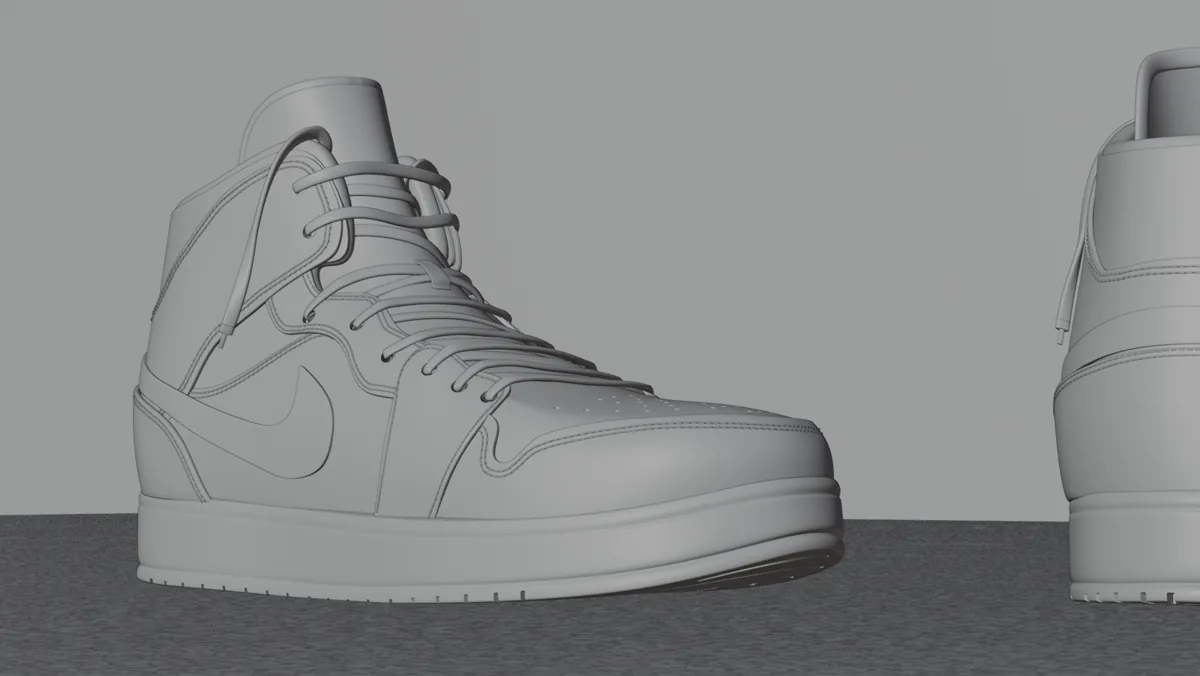 Maillage de la basket Jordans - vue 2